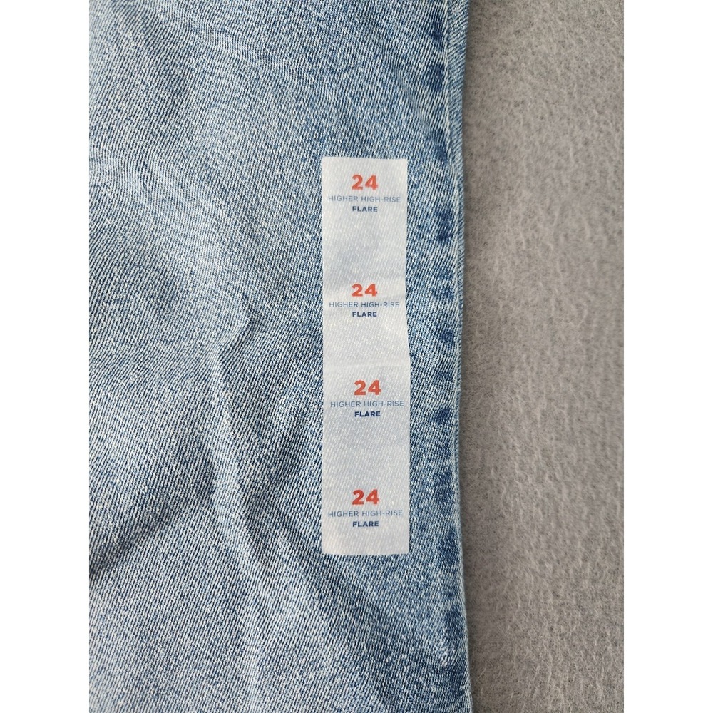 Old Navy Higher High-Rise Flare Jeans Plus Sz 24 Blue Denim Boho Festival NWT - Picture 5 of 13